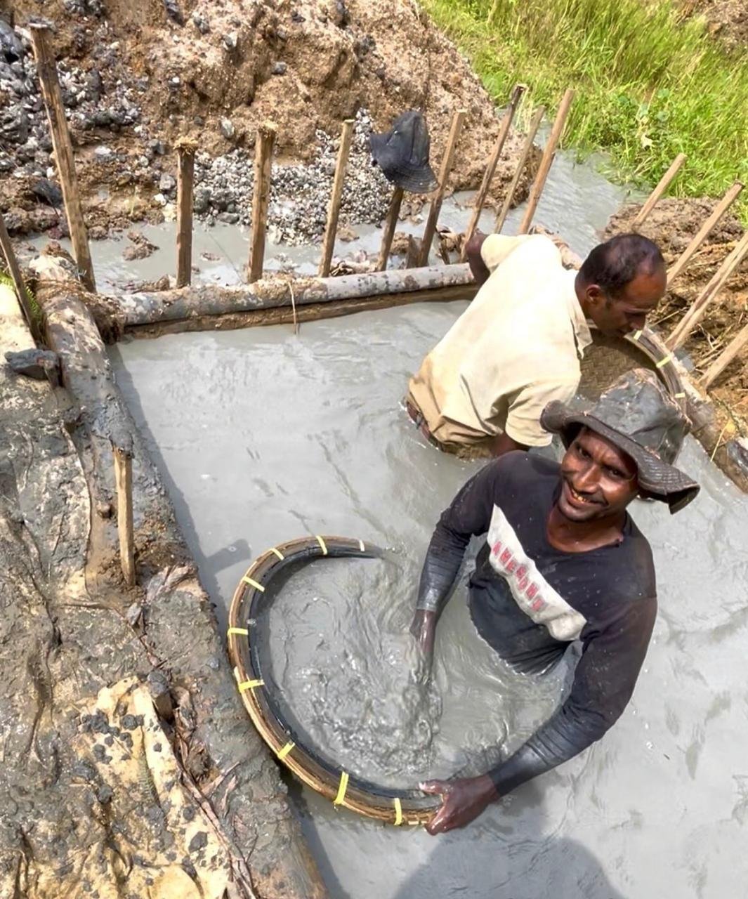 Restored mining land in Sri Lanka - reforestation after gem mining
